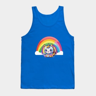 Cute Colorful Unicorn: A Magical Delight for All Ages Tank Top